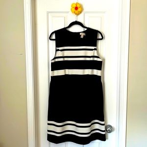 Anne Taylor LOFT Sleeveless Mini Dress with Crew Neckline